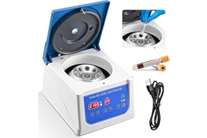 SOIIW PRP Centrifuge Lab Desktop Centrifuge Machine with 12x10ML Place Rotor, 110 V Variable Speed 500-4,000 RPM Benchtop Centrifuge,90 Min Timer