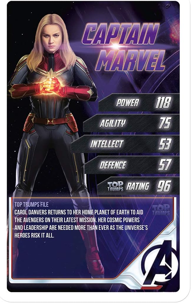 Marvel Avengers Endgame Top Trumps Card Game, Black, 8.5 cm x 1.97 cm x 14 cm - Image 4