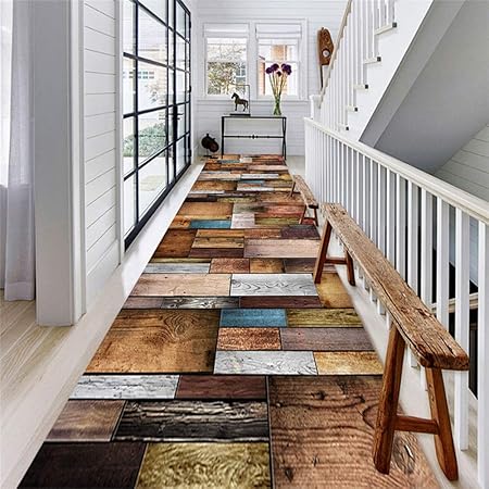 Amazon De Flur Teppich Laufer Casual Runner Teppich For Flur Treppe Grau Innen Teppich Mit