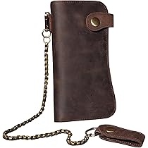 LEVI’S VINTAGE CLOTHING CHAIN WALLET Vintage Levi's Strauss & Co Tri Fold Denim & Leather Key