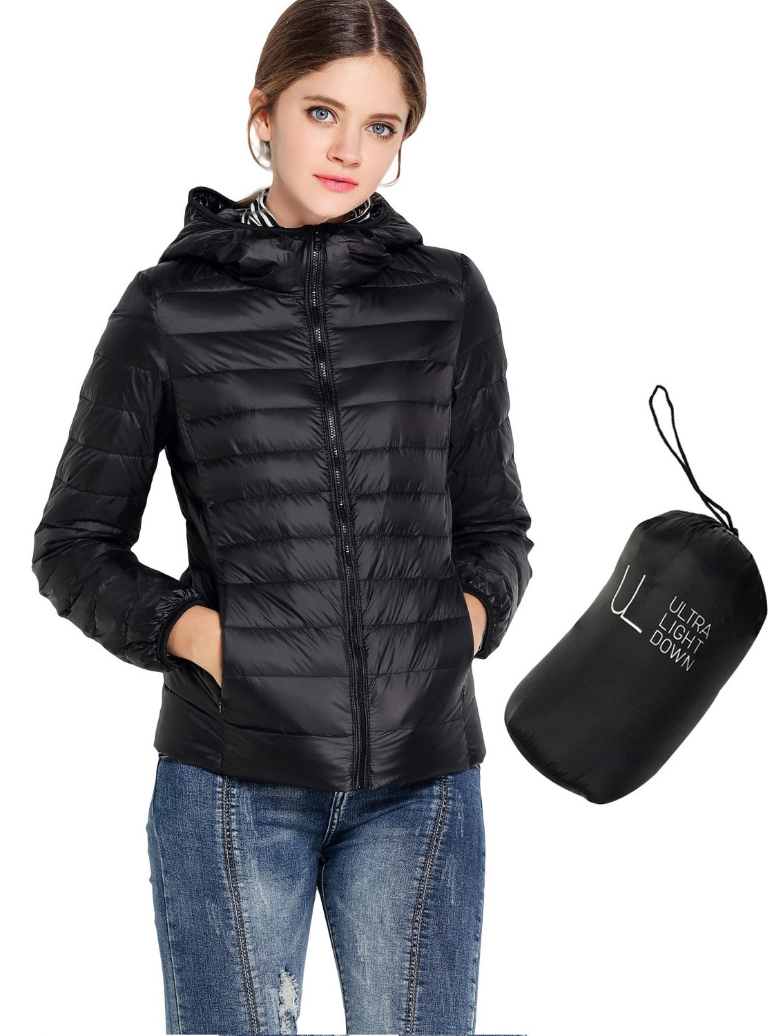 girls packable puffer