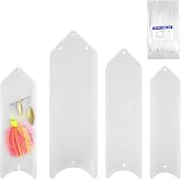 OROOTL Fishing Lure Wraps 10 Pack Clear Lure Sleeves Visible Fishing Lure Covers with 100 Nylon Cable Tie Fishing Tackle Storage Bags and Wraps Protect Fishermen Safe from Sharp Hook