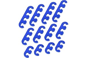 A ABSOPRO Engine Spark Plug Separators 7mm 8mm 8.5mm 8.8mm Plastic Silver Tone (Set of 12)