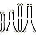 INJORA High Clearance Chassis Links CNC Aluminum Links Set for TRX4M Defender Bronco 1/18 Upgrade Parts（Black）