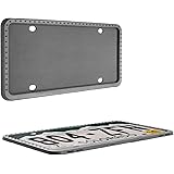 CROWATTS Silicone License Plate Frames,License Plate Holder with Drainage Holes,Universal Us License Plate Cover,Weather-Proo