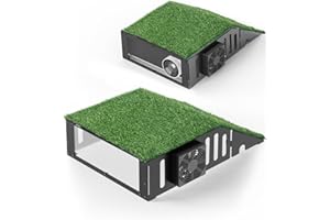 WEIGUZC Golf Simulator Projector Cover - Floor Mounted Enclosure for Projectors with Cooling Fan - Durable Protection for Your Golf Simulation