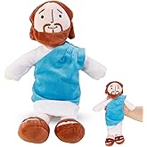 ONRSV My Friend Jesus Plush Doll 13 Inch, Jesus Stuffed Doll with Smile, Jesus Plushie Religious Christ Savior Doll, Jesus Do
