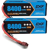 DXF 3S lipo Battery 11.1V 120C 8400mAh Hard Case Deans T Plug RC Tank Car Boat Truck Truggy Buggy Racing - 3S LiPo Battery fo