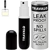 Travalo Classic HD Perfume Atomizer, 0.17 oz (5ml), Leak-Proof - Black | Travel Spray Bottle, TSA Approved for Air Travel - Airtight, Easy to Fill, Mini Refillable Perfume Bottle with Volume Window
