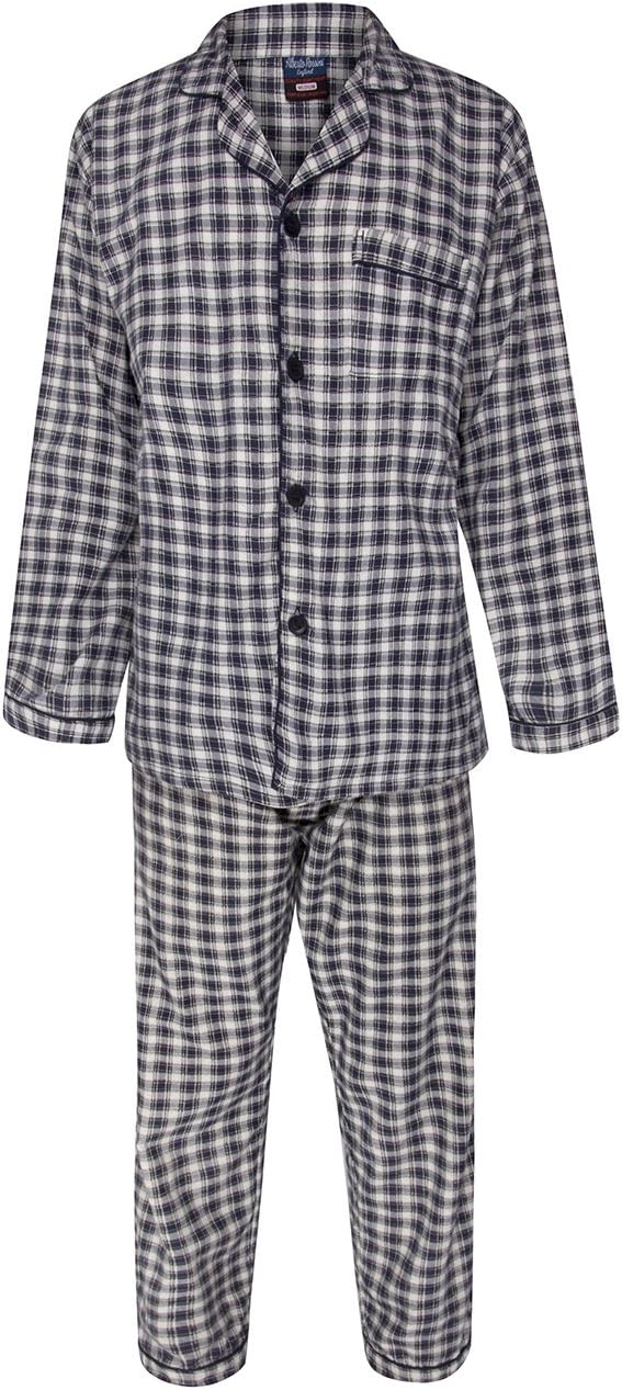 Alberto Rossini Mens Winter Winceyette Flannel Pyjamas Brushed Cotton Nighwear Sizes M to XXL