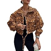 UEAL Womens Cropped Bomber Jacket 2026 Trendy Zip Up Lightweight Utility Anorak Coat With Pockets