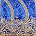 KENLACE 5 Yards/Lot Hot Sale African Lace fabric 2017 New Arrival African Cord Lace For Wedding Dresses Guipure Lace Fabrics (Blue)