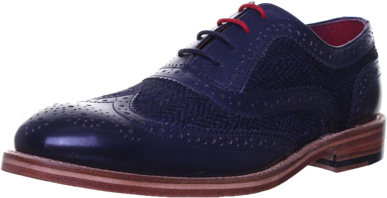 Justin Reece Truman Mens Leather Matt Shoes (12 UK; Navy SS19)