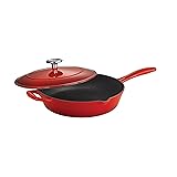 Tramontina Covered Skillet Enameled Cast Iron