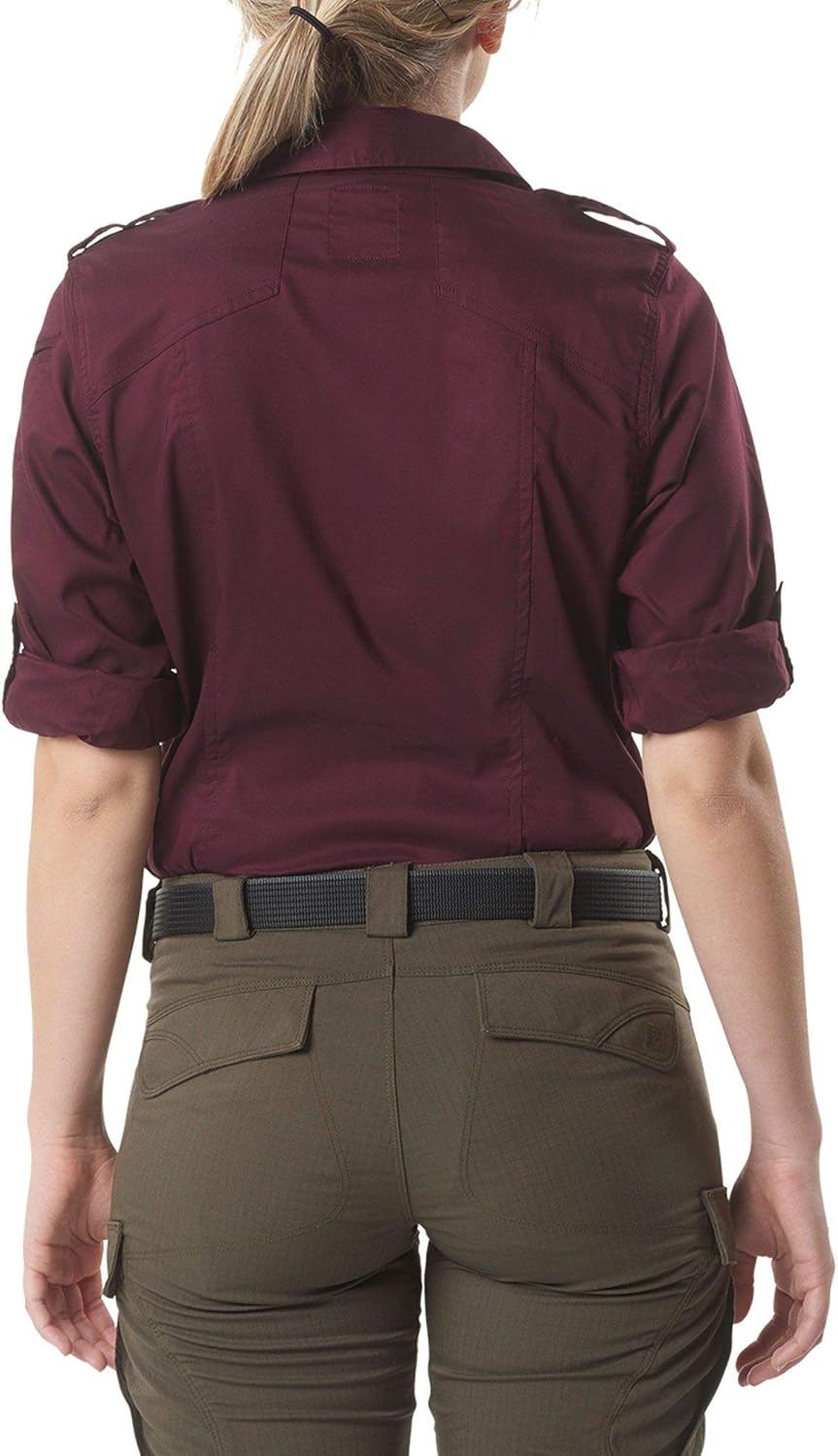5.11 Tactical Women's Spitfire Shooting Shirt, Flex-Tac Canvas, Teflon Finish Fabric, Style 62377: Clothing