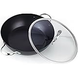 Cooks Standard 5-Quart Everyday Chef's 12-Inch Hard Anodized Nonstick All Purpose Pan, Black