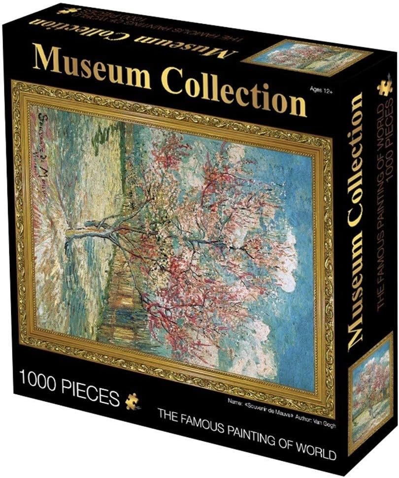 HUIJU Museum Collection Famous Painting Jigsaw Puzzle, Classic 1000 Pieces Boxed Photography Toys Game Art for Adults & Kids,F