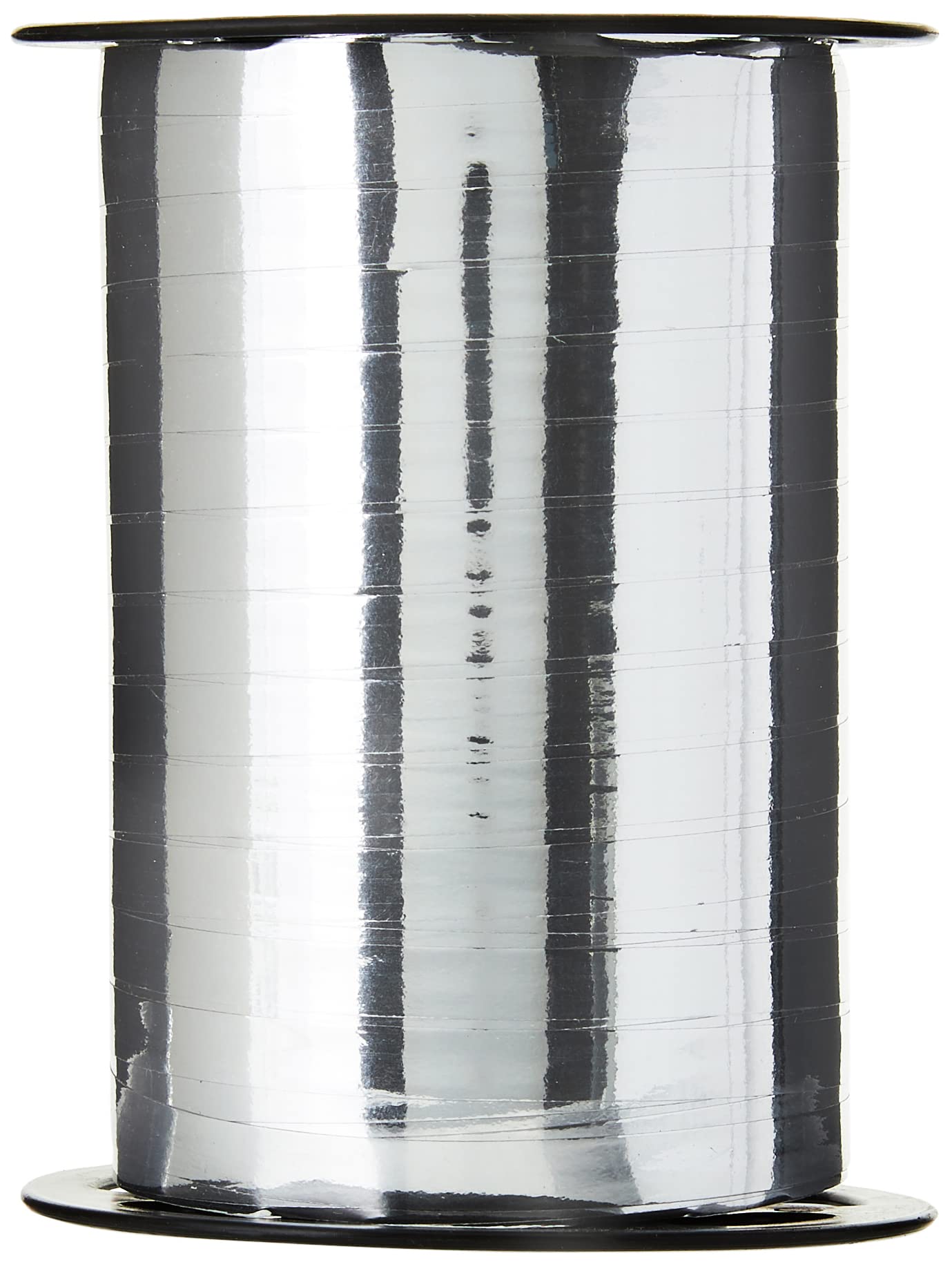 Clairefontaine 602076C - One Roll of Metallic Ribbon - Dimensions: 250m x 7mm - Colour: Silver - Decorative gift ribbon - DIY - Gift Wrapping Accessory