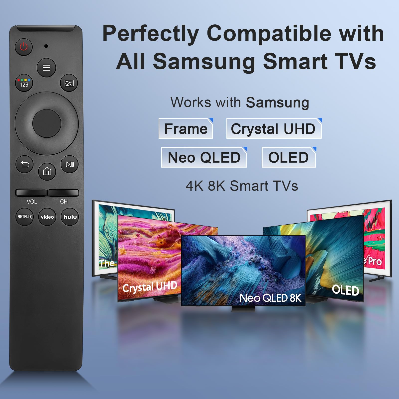 【Pack of 2】 for Samsung Smart TV Remote Control Replacement,Universal for All Samsung TVs