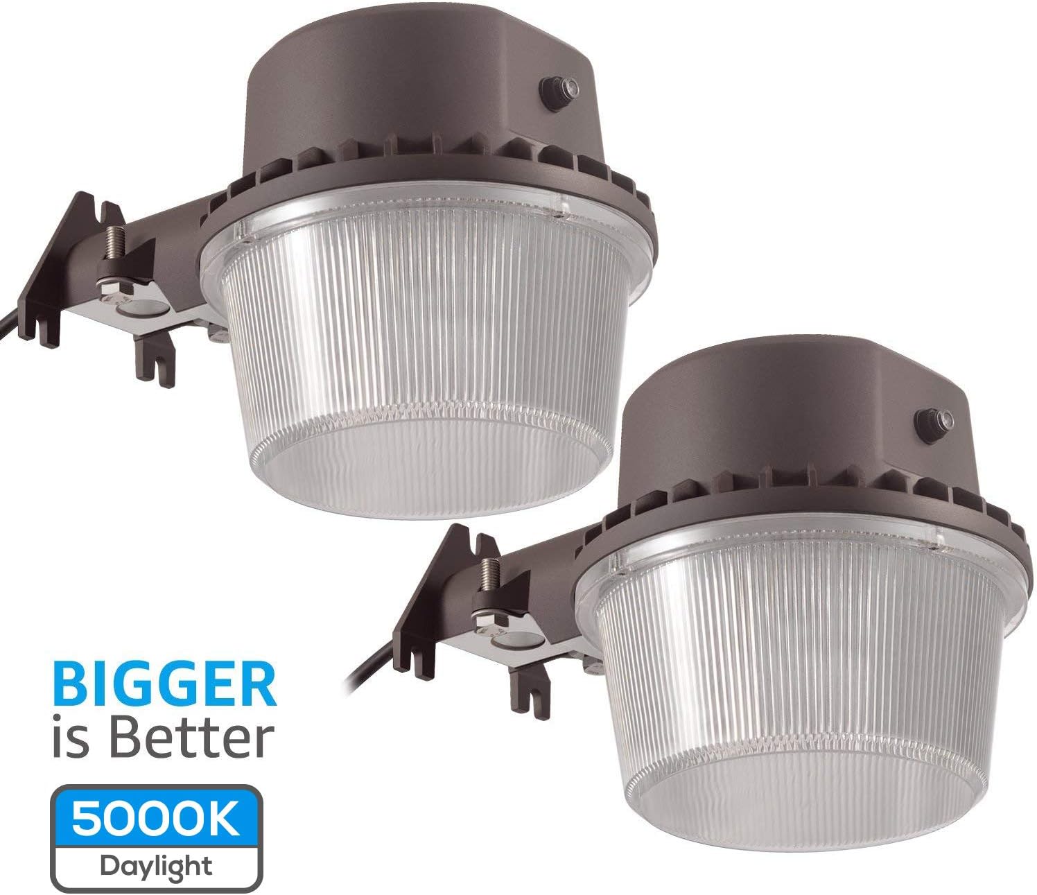 75W LED Barn Light with FloodPhotocell DLC 5000K Daylight 8000LM for