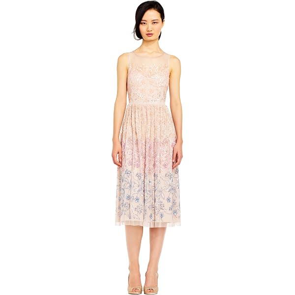 green emerald velvet dress Watch Vince Camuto Women's Lace Fit and Flare Dress on Amazon Live main image 1