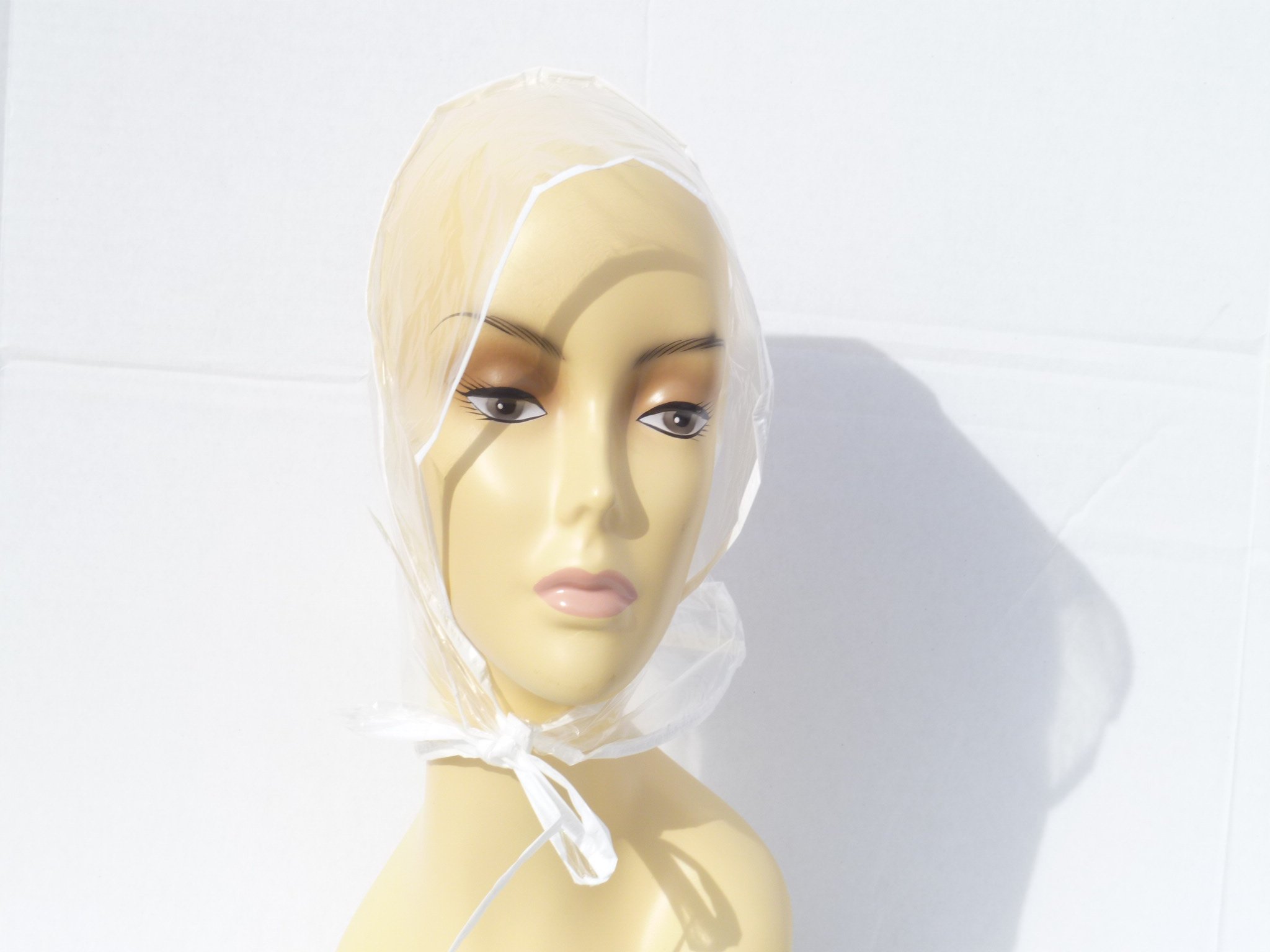 12 Piece Rain with Visor Waterproof Clear for Women Lady Rain Wear Women Rain Hats