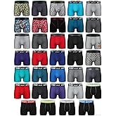 CONKEND Mens Boxer Briefs Cotton Underwear Short Leg Comfy Breathable Sport Short Leg Boxer Briefs