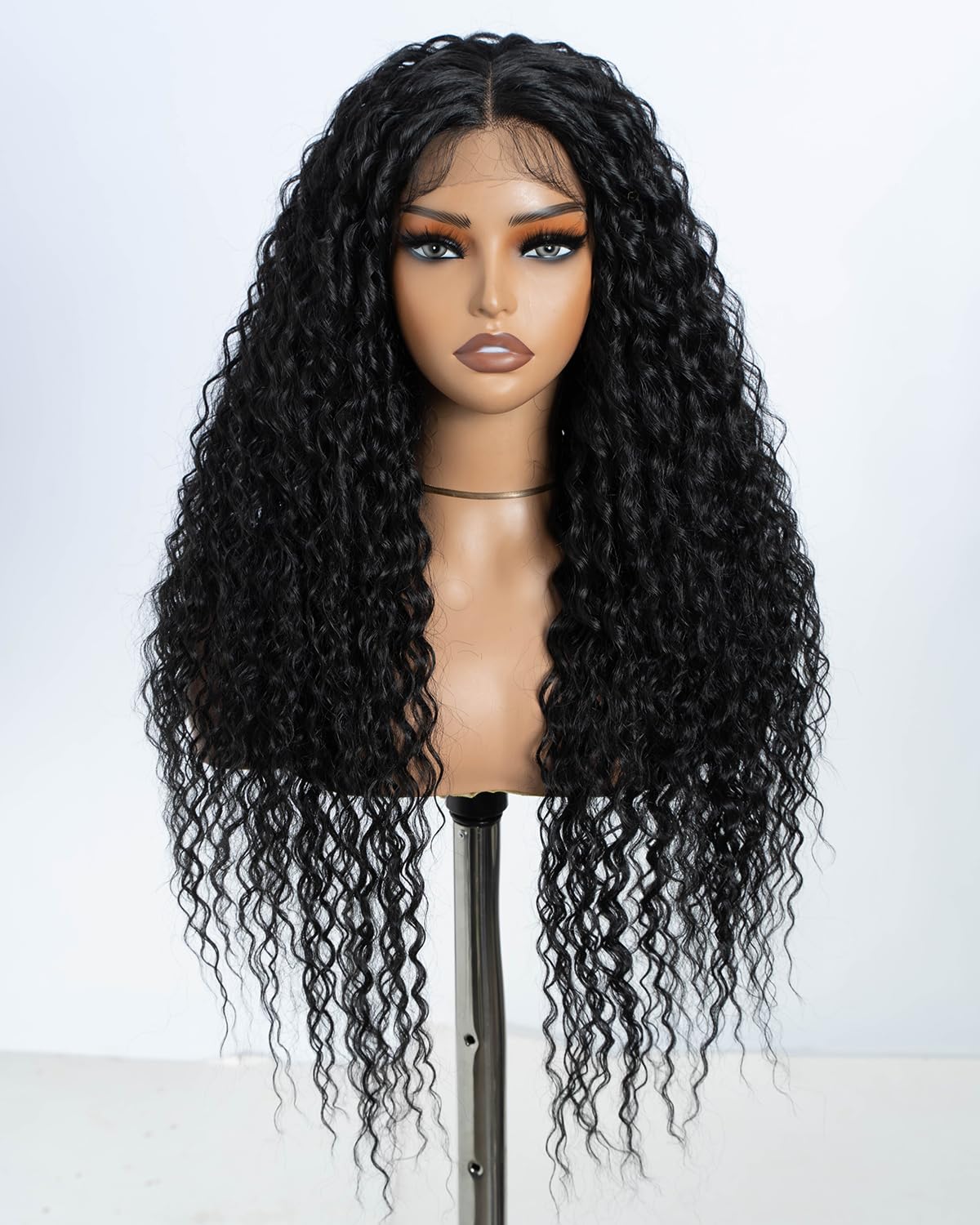 Style Icon Lace Front Wig 28 Inches Curly Synthetic Baby Hair Wigs For Women Heat Resistant Fiber โ image 1