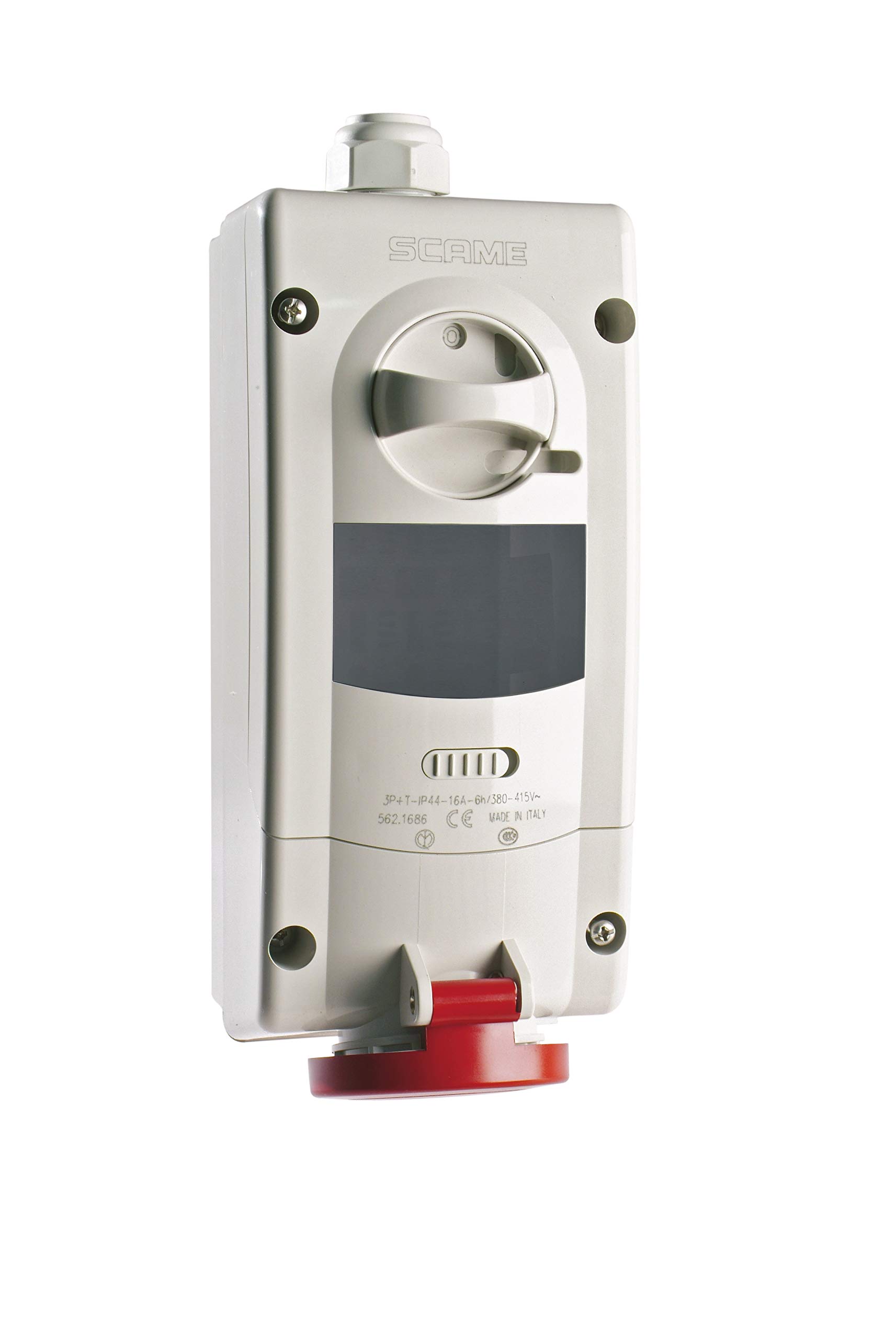 Poly Pool PP0737 Wall Socket with Distributor Lock and Bracket IEC309 16A 3P+N+T 346÷415V~