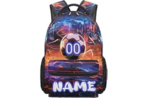 Xhuibop Kids Custom Backpack Personalized School Bookbag for Boys 17" Lightweight Preschool & Elementary