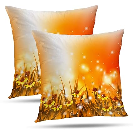 Amazon Com Batmerry Flower Pillow Cover 18x18 Inch Set Of 2 Red