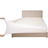Mrs Awesome Stretch Jersey Box Spring Cover Queen/Queen XL, White | Stretch Jersey,Wrap Around,Ultra Soft,Non-Slip Snug Fit,Wrinkle Resistant Bed Skirt Alternative for Box Spring