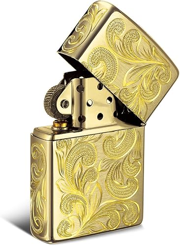 Amazon Zippo ジッポー オイルライター 全面5面ハワイアン手彫り スクロール サテーナ仕上げ No4 レギュラータイプ ブラス 真鍮 Fl101b ジュエリー 通販