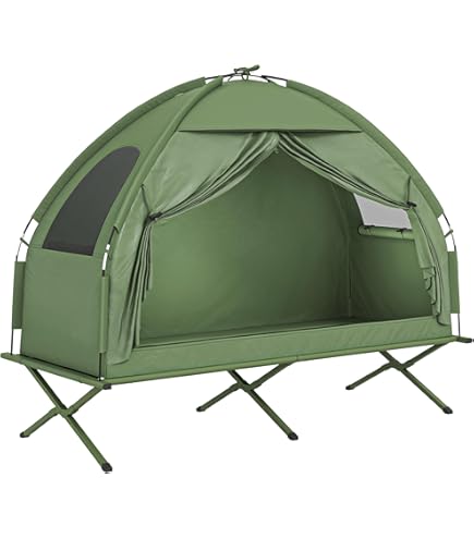 Amazon.com : KODIAK CANVAS 1-Person Canvas Swag Tent with Sleeping