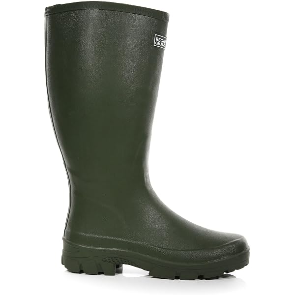 Regatta Men's Rivington Rain Boot - Waterproof Wellington Boots With Neoprene Lining, Adjustable Collar
