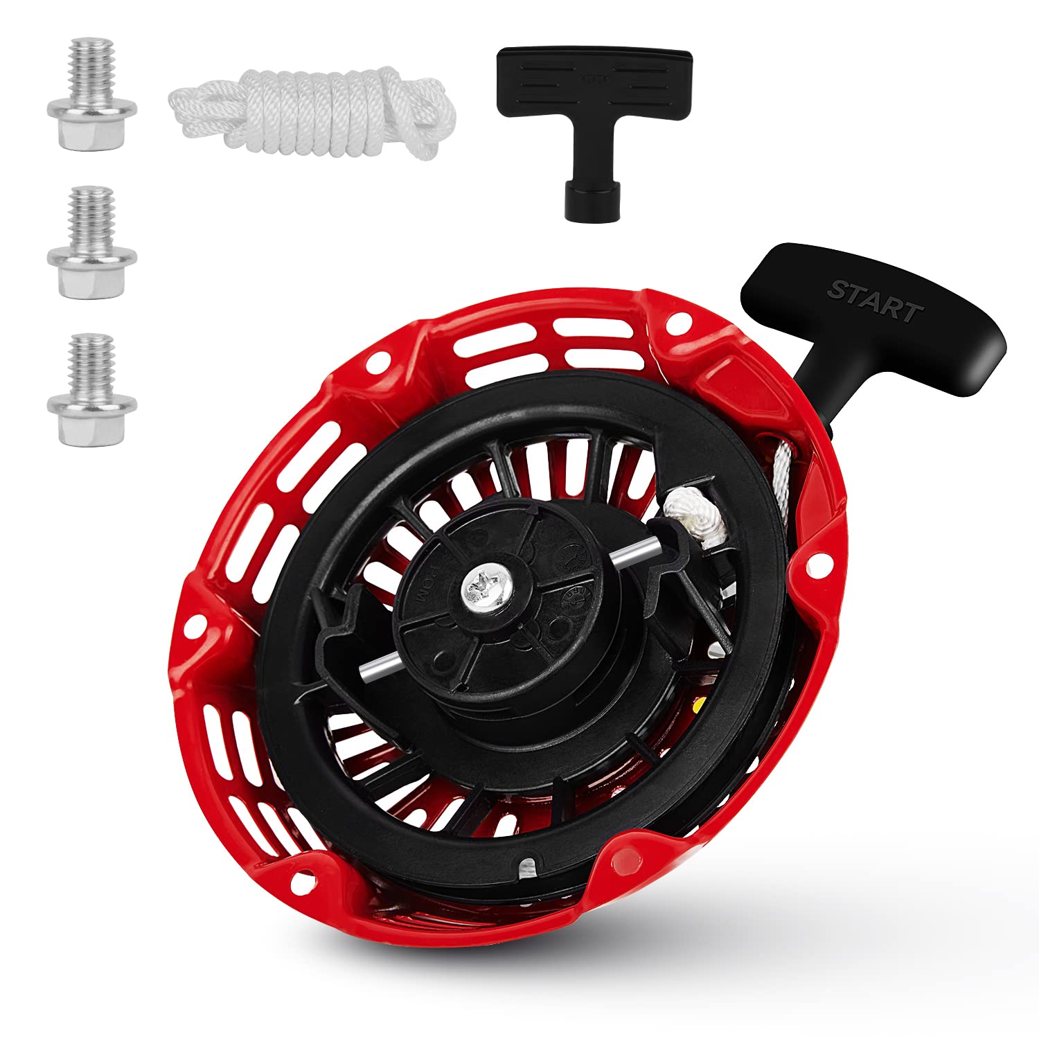 Photo 1 of SOFO GX160 Pull Start Assembly Recoil Starter for Honda GX160 GX200 GX120 5.5hp 6.5hp Engines Lawn Mowers Pressure Washers Water Pumps Pull Cord Replace# 28400-ZH8-013YA,28400-Z4M-305ZB