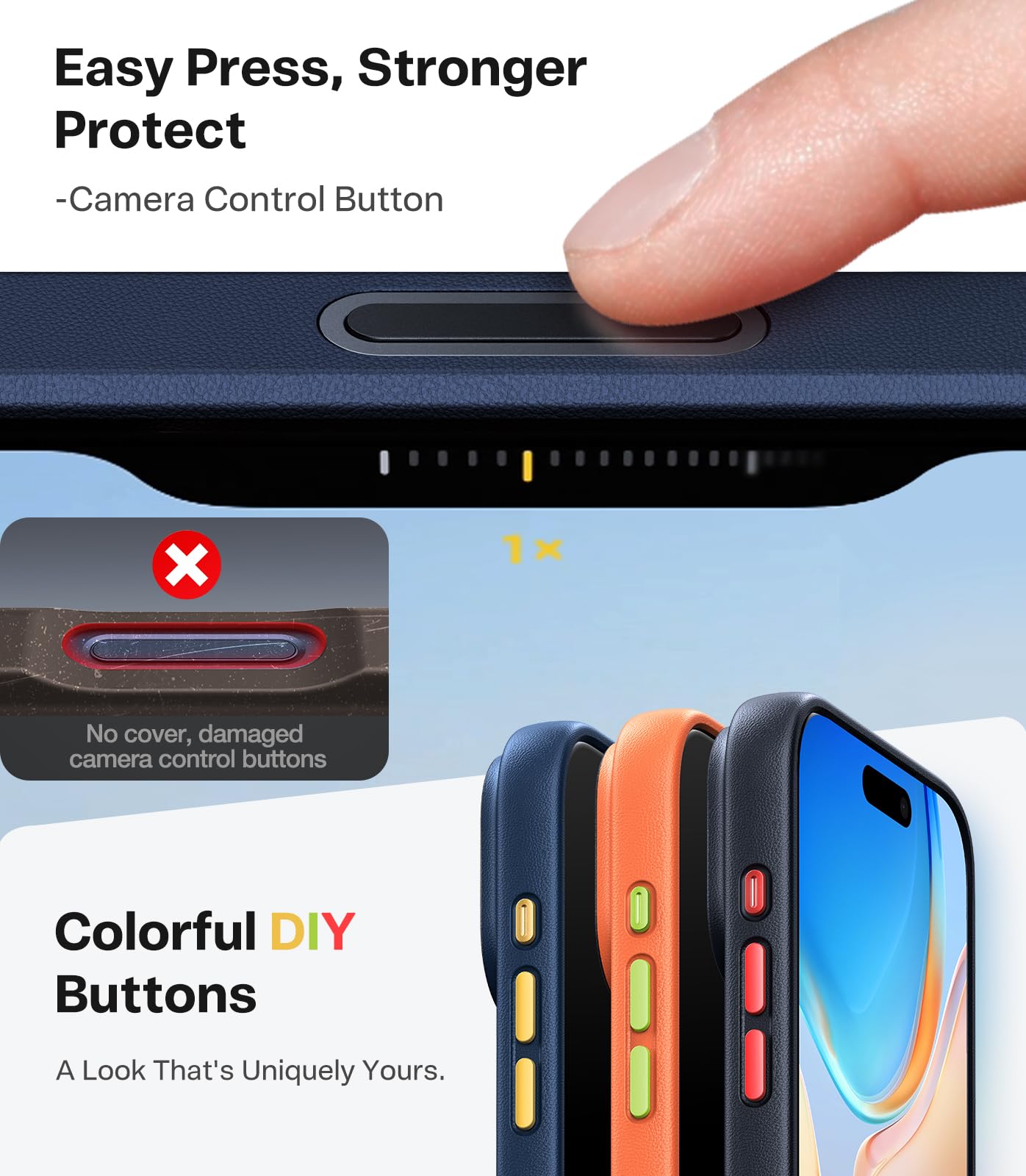 TORRAS Magnetic Shockproof for iPhone 17 Pro Case, Fit for MagSafe, Military-Grade Protection, Camera Control Button, Slim Translucent Anti-Fingerprint Phone Case for iPhone 17 Pro 6.3