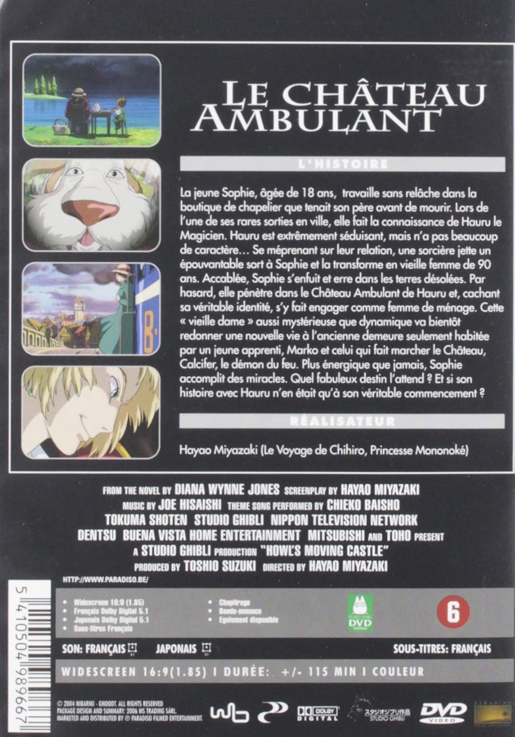 Amazon Com Le Chateau Ambulant Import Langue Francaise Import Belge Chieko Baisho Takuya Kimura Akihiro Miwa Hayao Miyazaki Movies Tv
