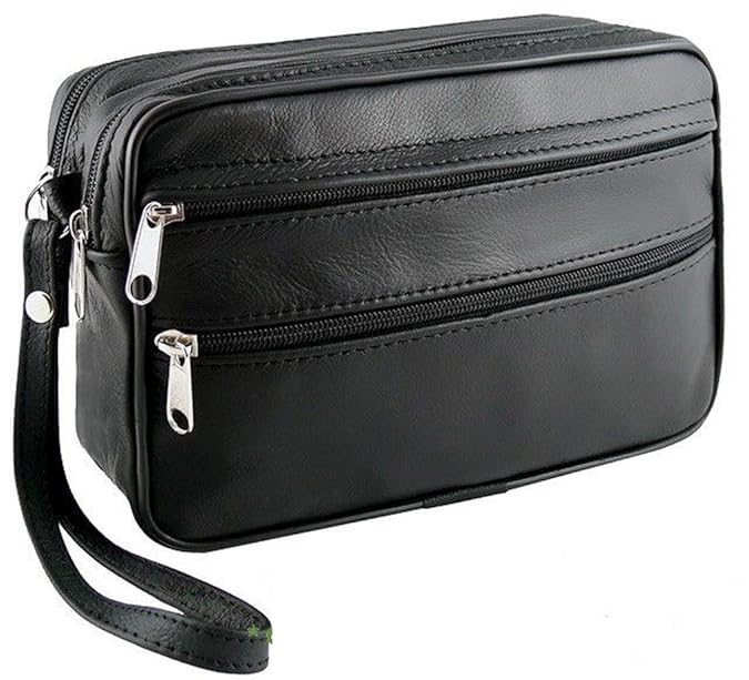 Dykmod Herren Echt Leder Handgelenkstasche Hand Tasche Herrentasche Bag