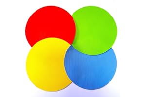 Deofun 4pcs Rubber Jar Opener Bottle Gripper Non Slip Pad Multi-function Can Opener for Seniors with Arthritis Weak Hands (Circle One)