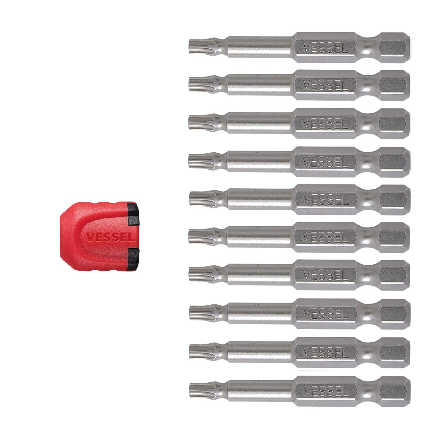 VESSEL EMGETX2050P10T Torsion Neck T20 50 mm Set of 10 Pieces