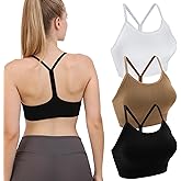 Double Couple Women Y Back Sports Bras for Women Thin Strap Workout Fitness Gym Yoga Fitness Bra