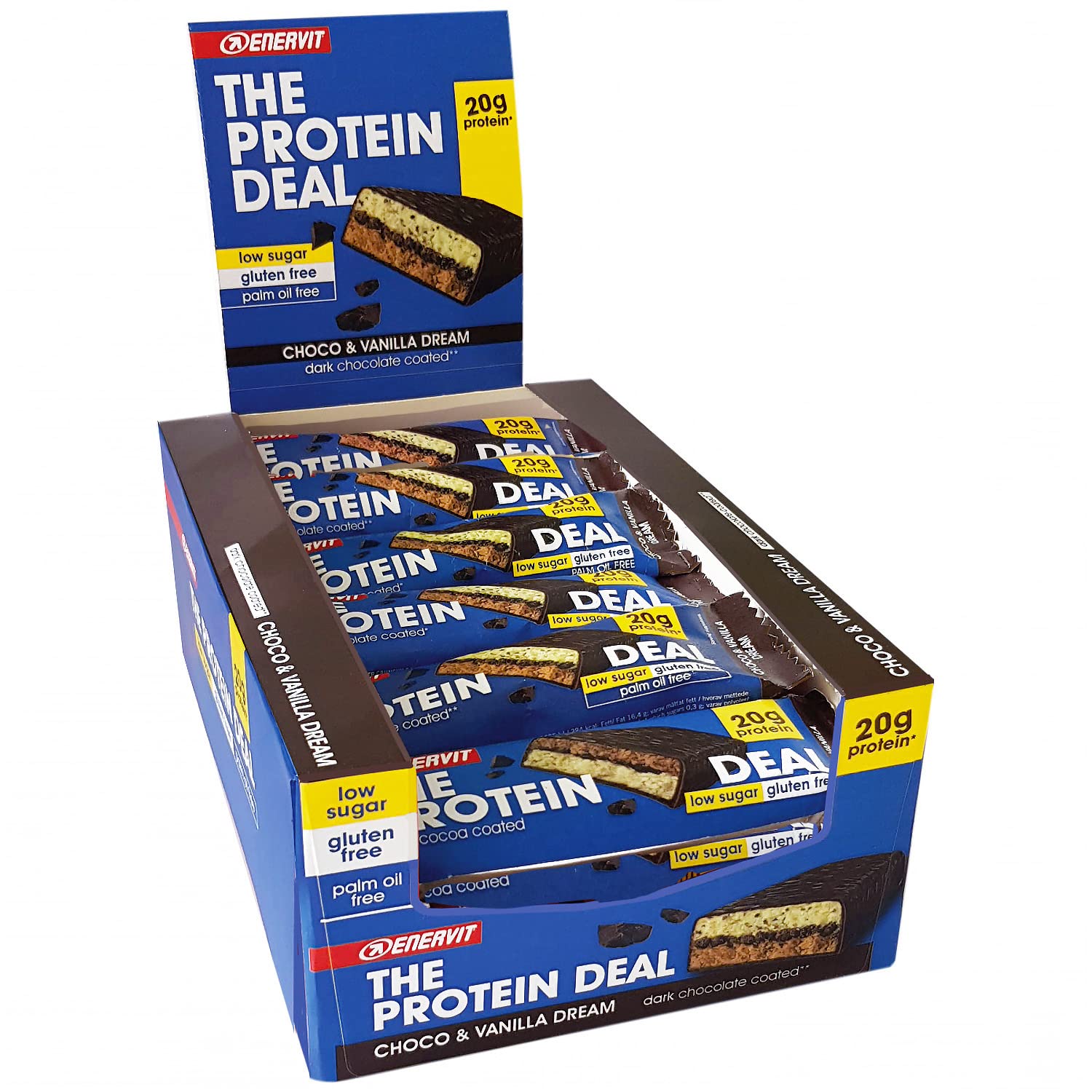 Enervit The Protein Deal Bar (Choco & Vanilla Dream, Box of 25 Bars) โ image 1