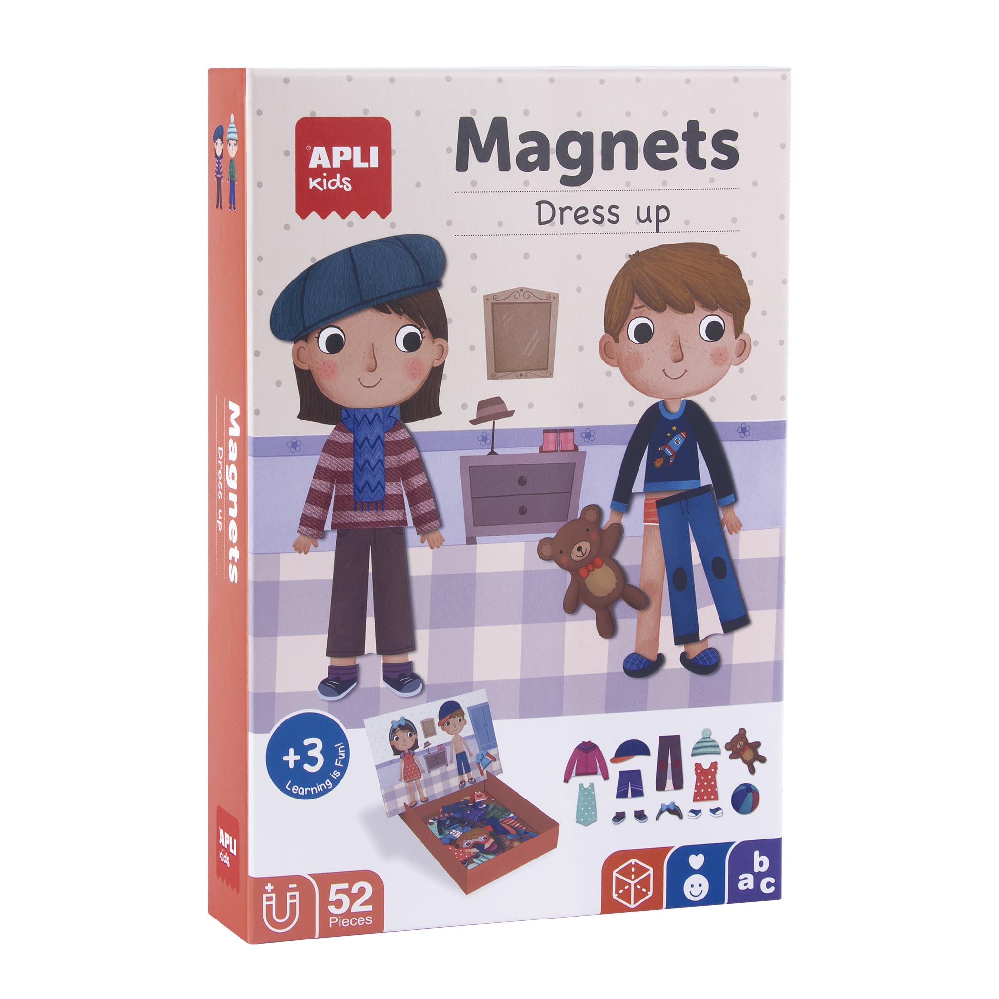 APLI Kids Dress up Magnetic Game, Talla única