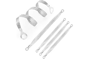 Automotive Ground Strap Kit, 3PCS 10×0.55inch and 2PCS 13.7×0.55inch Copper Engine Ground Cable, Universal Heavy Duty Braided