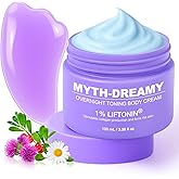 MYTH-Dreamy Overnight Toning Whip Firming Cellulite Cream, Skin Firming and Tightening Lotion While You Sleep - Helps Tighten Loose Skin & Cellulite on Body Belly Booty Arms Thighs with Gua Sha Tool