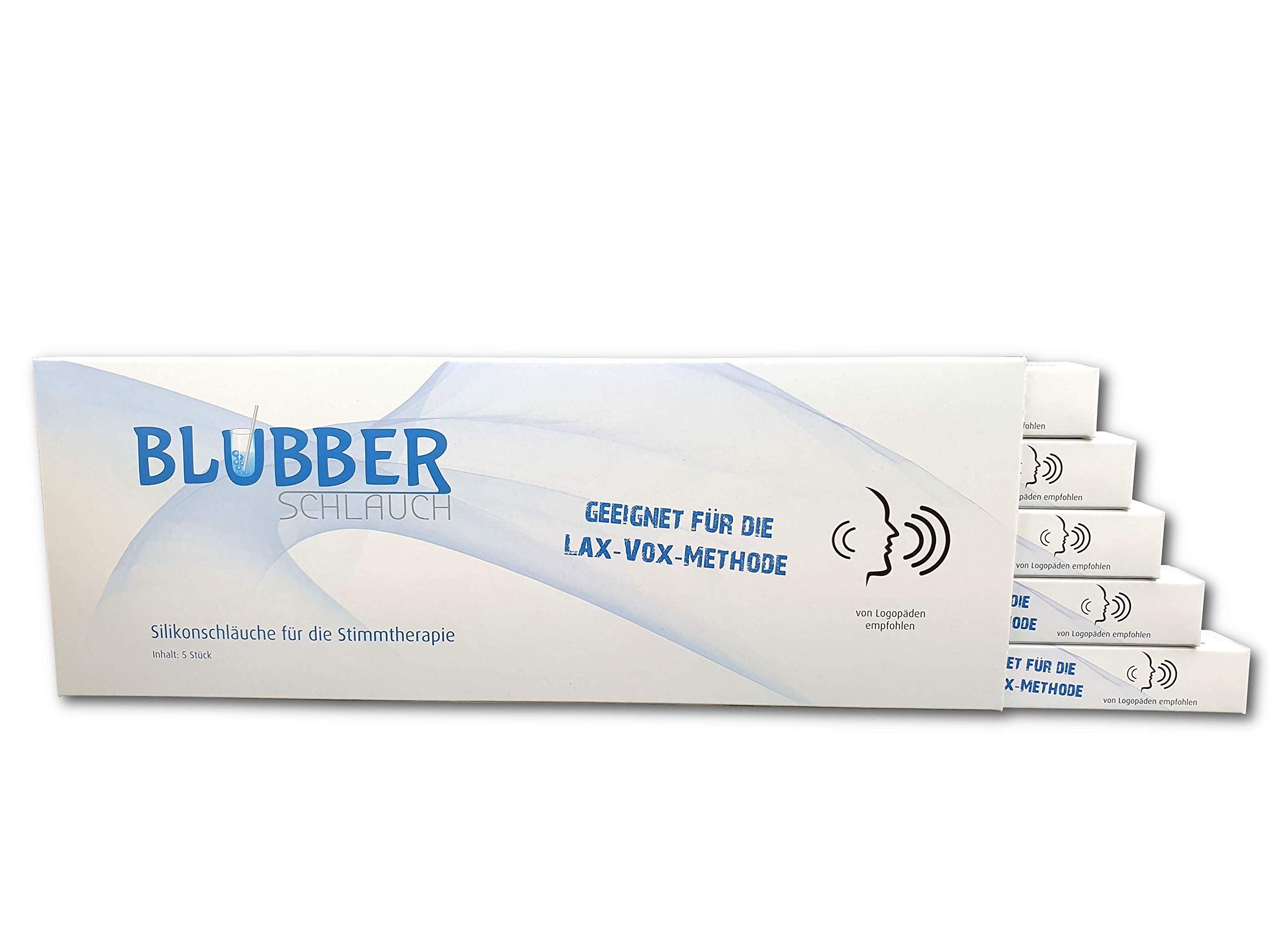 Silicone hose for voice therapy 5 Schläuche transparent (milchig)