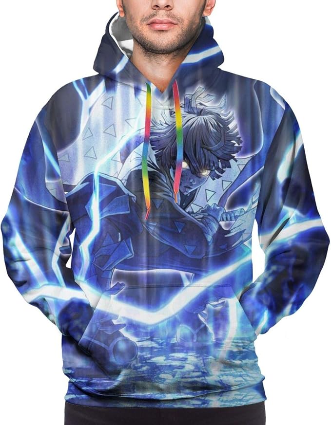 demon slayer white hoodie