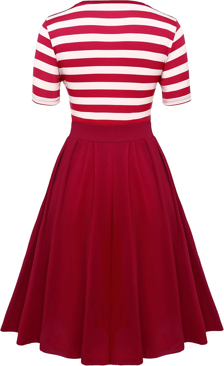 midi swing dress with sleeves