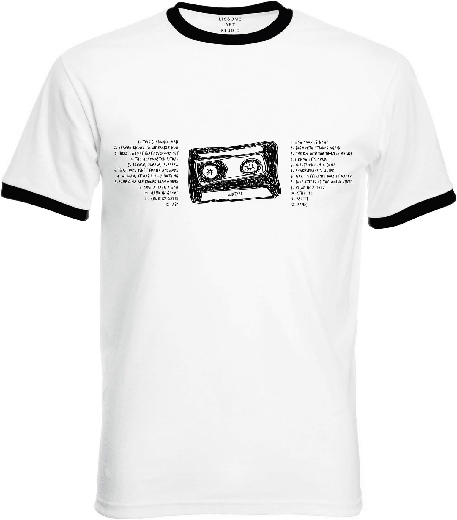 Mixtape T-Shirt of their 24 Greatest Hits: This Charming Man, How Soon Is Now?